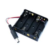 Batteriefach / Batteriehalter  4xAA mit Stecker