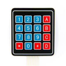 Folientastatur 16 Tasten / Tastenfeld 4x4 Matrix Keypad