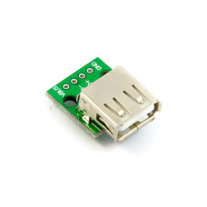 USB 2.0 A Female Breakout Board 4P