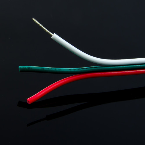 Fil 3 x 0.75mm² 18AWG Blanc/Vert/Rouge Fil 3 x 0.75mm² 18AWG Blanc/Vert/Rouge
