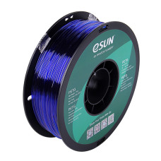 Filament PETG Bleu Transparent 1.75mm 1Kg eSun