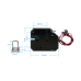 Verrouillage de broche électromécanique 12V DC avec languette