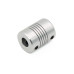 8mm/5mm Flexible Aluminium Coupling with Dowel Screws