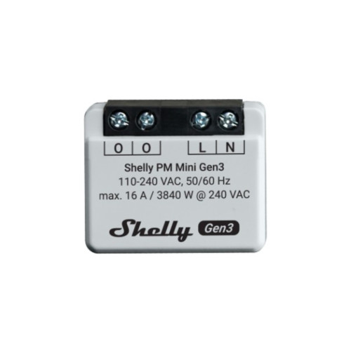 Shelly Plus PM Mini Gen3 WiFi Energy Meter Shelly Plus PM Mini Gen3 WiFi Energy Meter