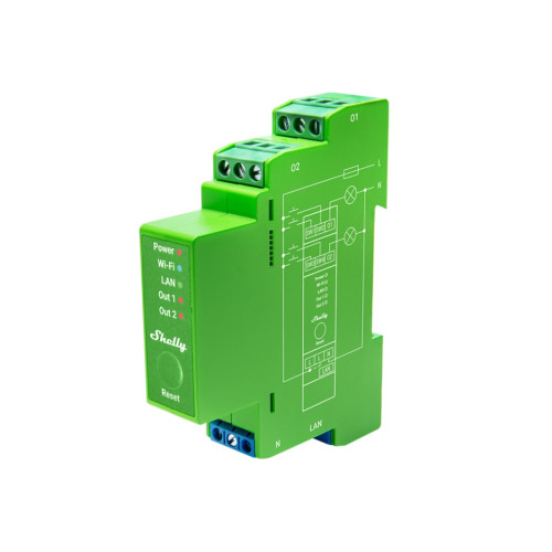 Shelly Pro Dimmer 2PM WiFi / LAN Shelly Pro Dimmer 2PM WiFi / LAN