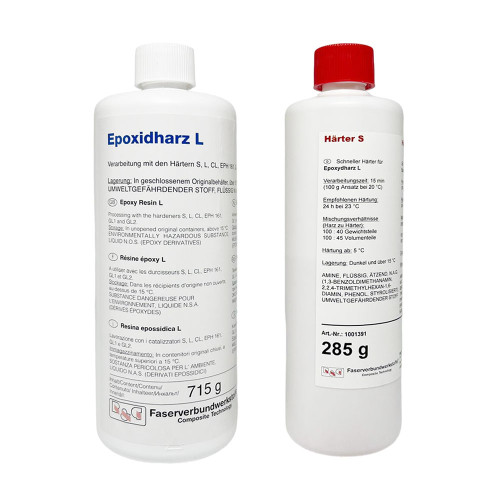 Epoxy Kit 1kg mit Epoxidharz L und Härter S Epoxy Kit 1kg mit Epoxidharz L und Härter S