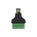 RJ45 Stecker 8p Adapter mit Schraubklemme