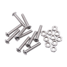 10 Stück M3x16mm Linsenkopfschrauben Set rostfrei Inox
