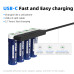XTAR AA 1,5V Li-Ion Akku 4er Set mit USB-C Ladeanschluss 4100 mWh/2450 mAh