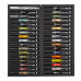Farbstifte Quick Markers 34 Acrylfarben mit Magnet-Verschluss Box