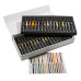 Farbstifte Quick Markers 34 Acrylfarben mit Magnet-Verschluss Box