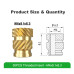 M4×8mm Gewindeeinsätze Messing Heat Insert 50Stk
