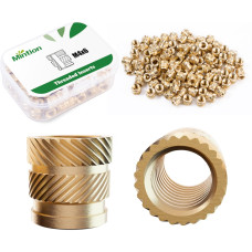 M4×6mm Thread Inserts Brass Heat Insert 100pcs