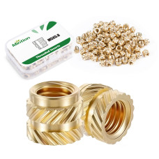 M5x6mm Threaded Inserts Brass Heat Insert 50Pcs